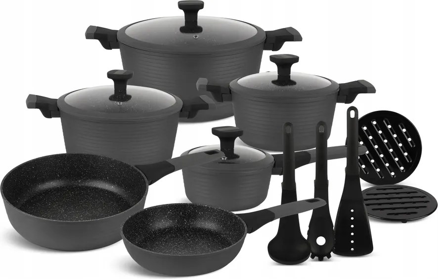 Márvány Edények Edénykészlet 15 db-os Edenberg 5642 edények