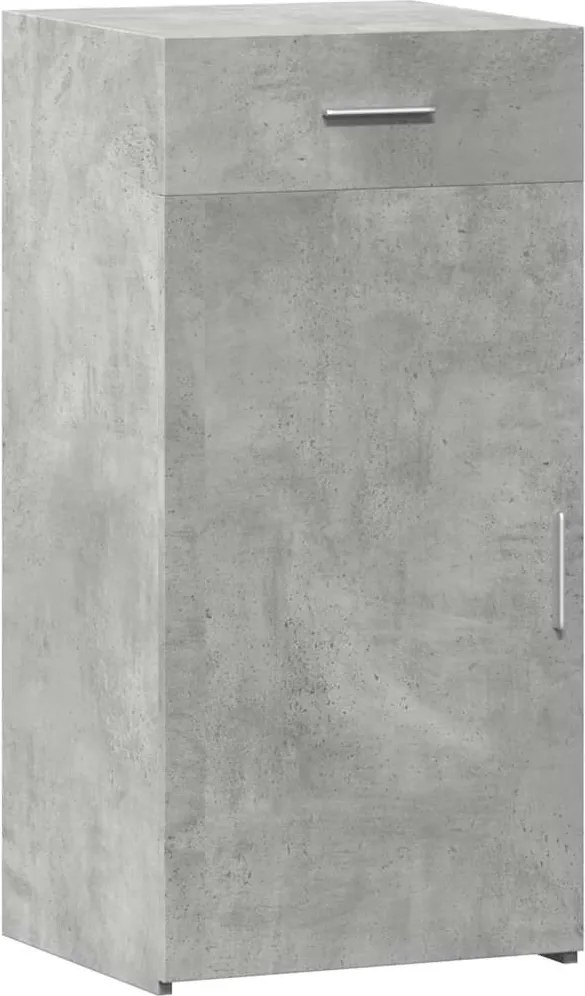 vidaXL betonszürke szerelt fa tálalószekrény 45 x 42,5 x 93 cm