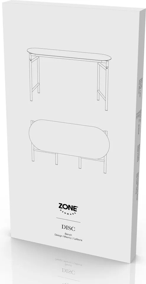 Fekete fém kerti pad Disc – Zone