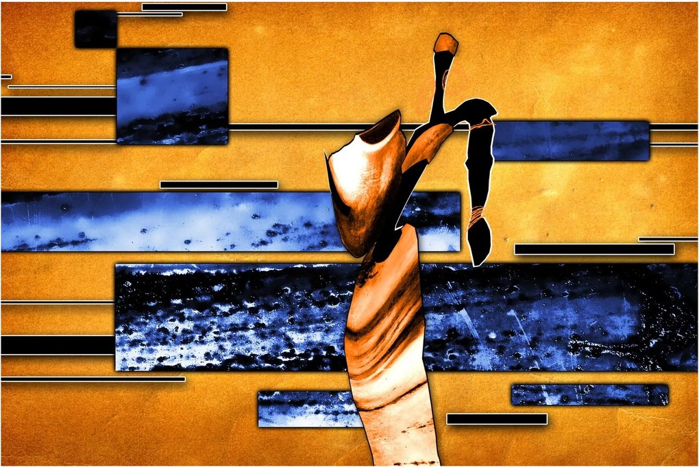 Egy absztrakt festmény képe (90x60 cm)