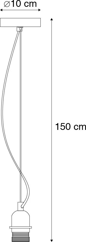 Modern függőlámpa acélból árnyékoló nélkül - Cappo