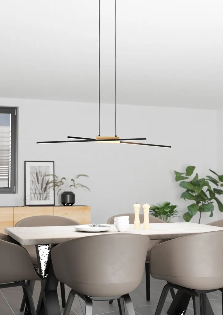 EGLO 900489 PANAGRIA Modern Led Függesztett Lámpa Fehér, Barna, Fekete LED IP20