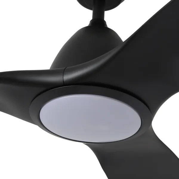 ZEVENTI - LED mennyezeti ventilátor URBINO LED/20W/230V Tuya Wi‑Fi fekete + távirányító