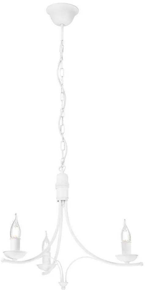 Csillár láncon LUCY 3xE14/60W/230V fehér