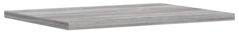 4 db szürke sonoma színű szerelt fa fali polc 40 x 30 x 1,5 cm