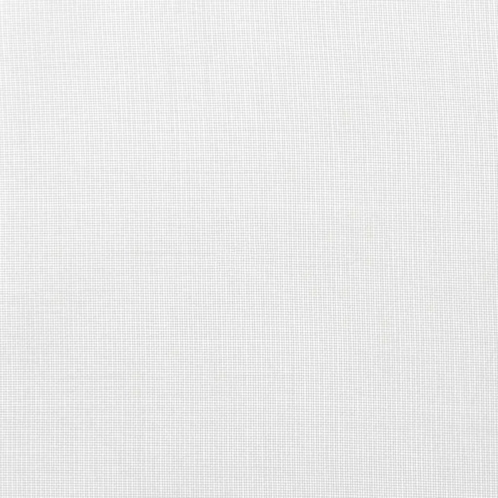 2 db fehér fátyolfüggönyök hurokkal 140x245 cm