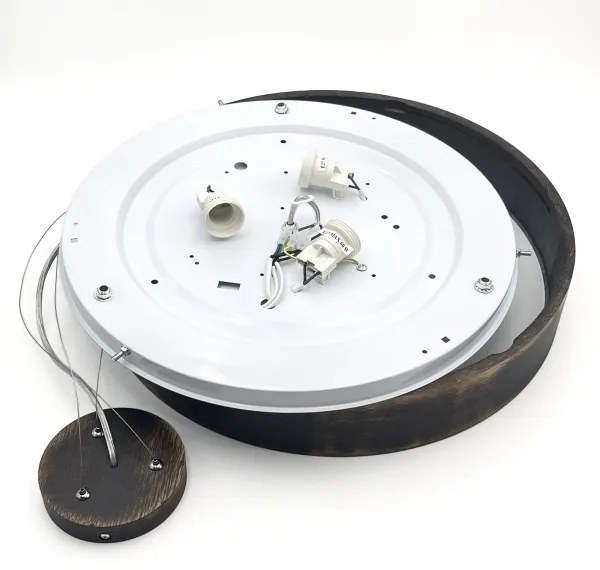 Brilagi - LED csillár kábellel CARVALHO SMOKEY 3xE27/60W/230V tölgy átm. 47,5 cm