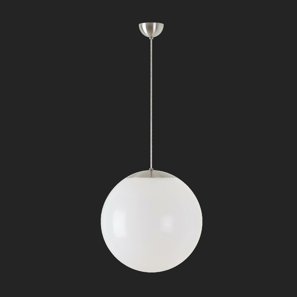 Osmont 63314 Isis S3 Pm függesztett műanyag lámpatest, szálcsiszolt rozsdamentes acél fehér, IP4