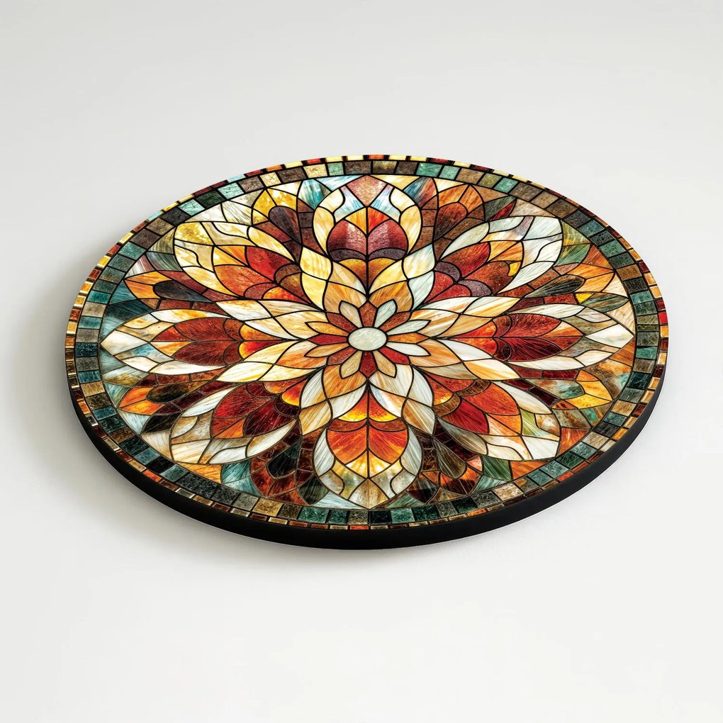 DUBLEZ | Fából készült mandala a falra - A világ színei