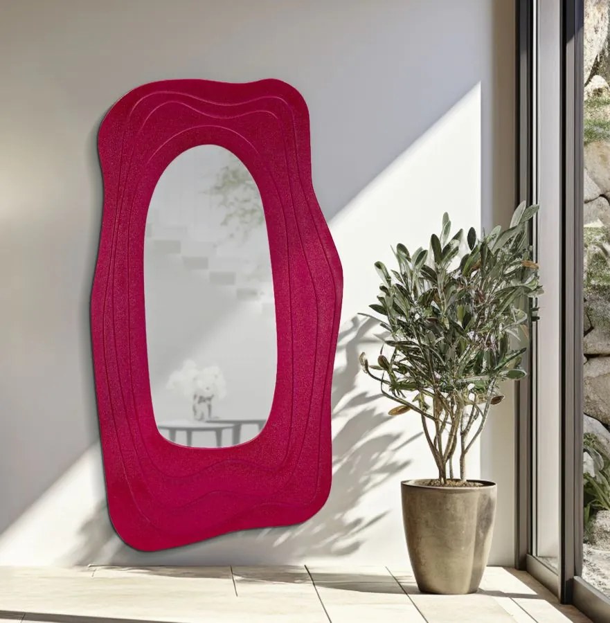 Fali tükör dafne fuxia 90x4x165cm