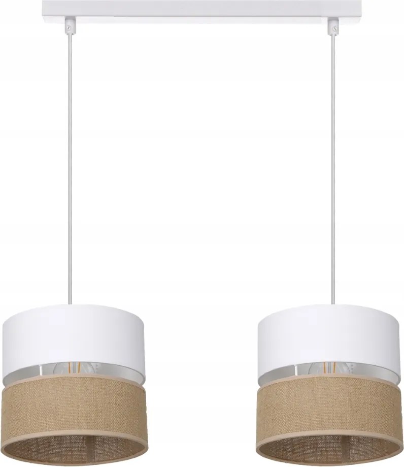 Mennyezeti Függőlámpa Juta Boho Juta Csíkok Duo