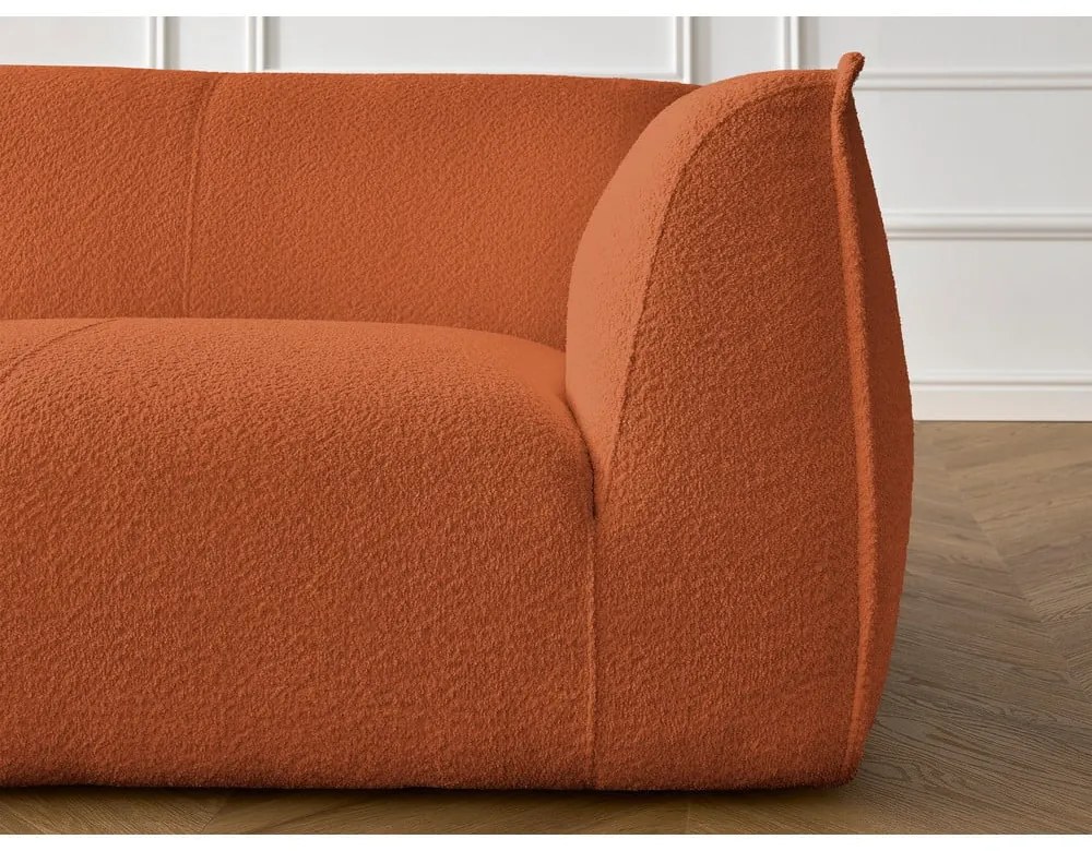 Narancssárga buklé kanapé 242 cm Giorgia – Bobochic Paris