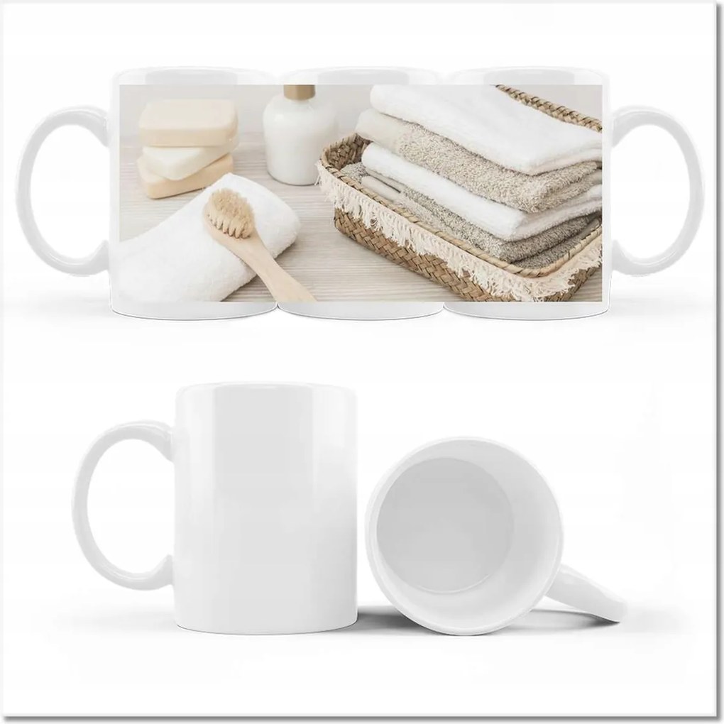 Fotó bögre Bézs szállodai szett