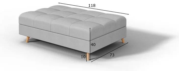 Szürke lábtartó Ariella – Ropez