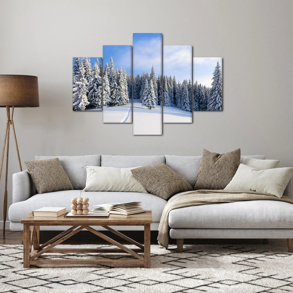 Kép - Tél az erdőben (150x105 cm)