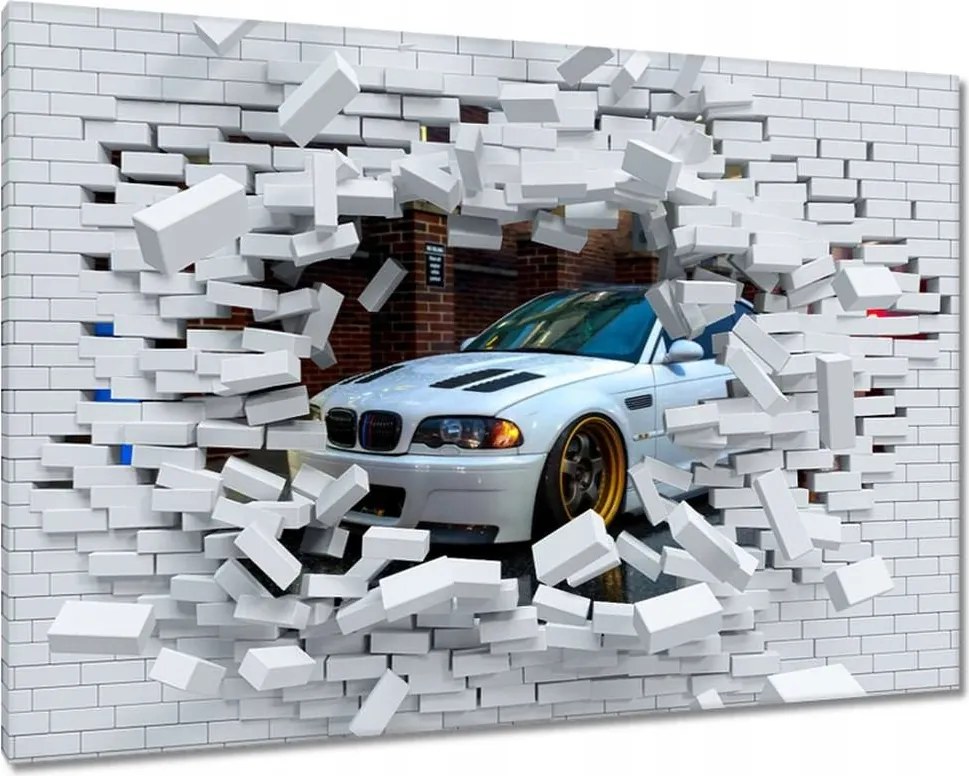 Vászonkép 90x60 Bmw alacsony profilú gumiabroncsok