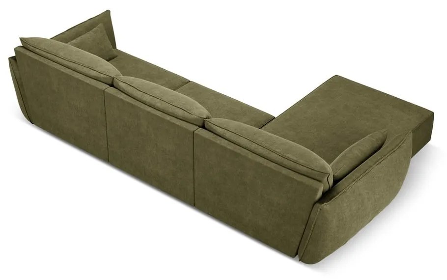 Zöld sarokkanapé (bal oldali) Vanda – Mazzini Sofas