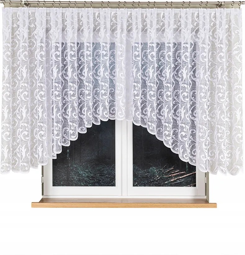 Jacquard készfüggöny, alul kivágással 450x135 cm Leokadia