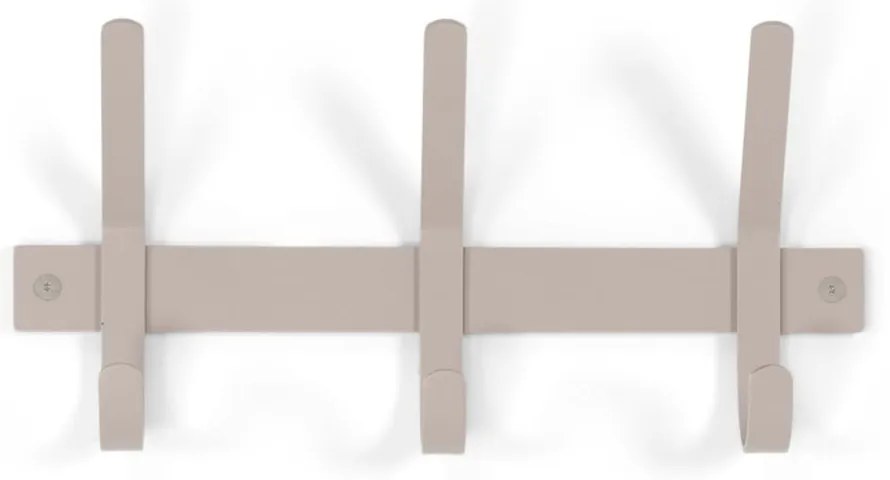 Szürkésbarna fém fali fogas 40 cm Dexter – Spinder Design