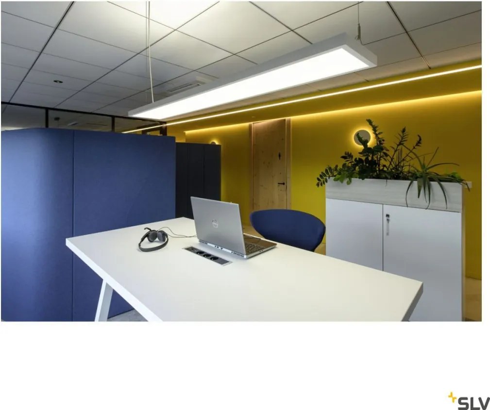 SLV 1007472 WORKLIGHT Modern Led Függesztett Lámpa Fehér LED IP20