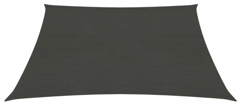 antracitszürke HDPE napvitorla 160 g/m² 4 x 4 m