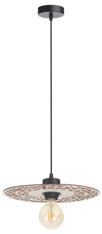 Csillár zsinóron FALCO 1xE27/60W/230V átm. 30 cm bézs