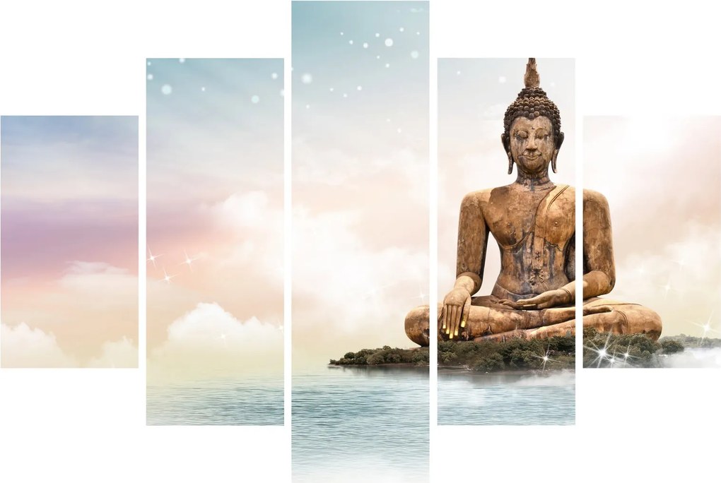 Kép - Buddha vigyáz a földre (150x105 cm)