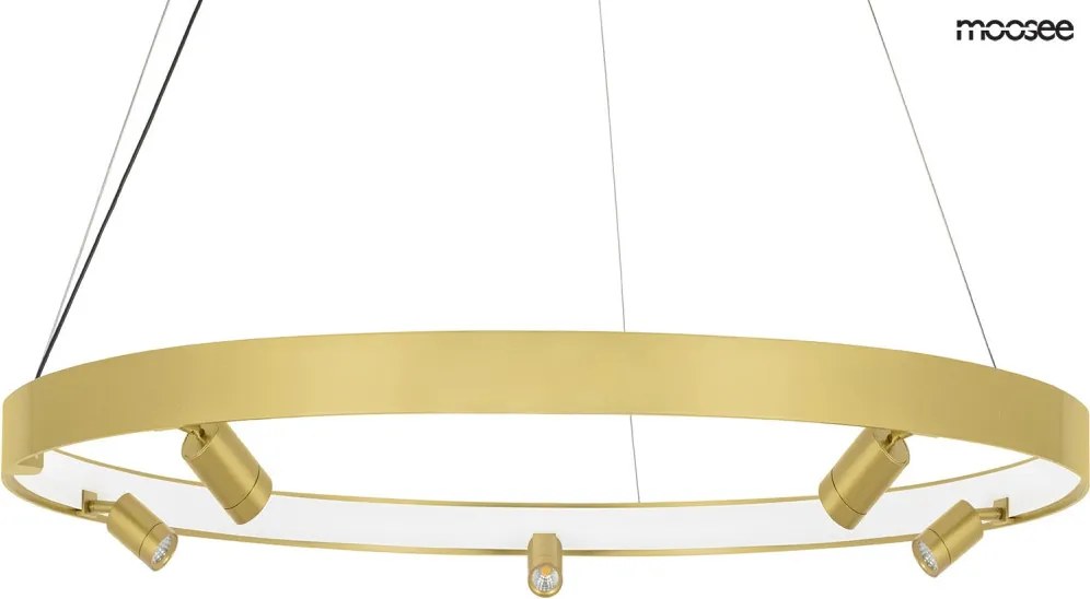 KING HOME MSE010100161 CIRCLE SPOT Modern Led Függesztett Lámpa Arany LED IP20