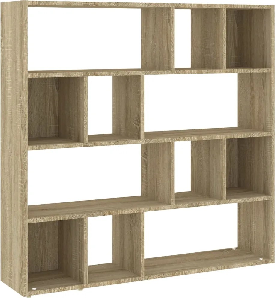 vidaXL sonoma tölgy színű térelválasztó könyvszekrény 105x24x102 cm
