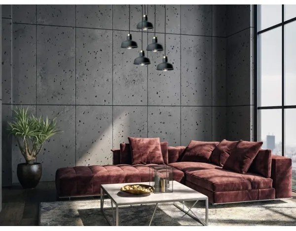 Csillár zsinóron HEBE 5xE27/60W/230V fekete