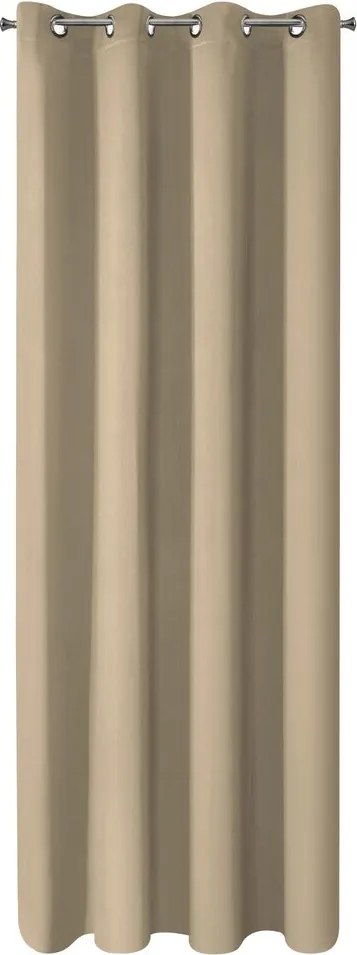 Kész függöny 140X250 bézs sötétítő karikák