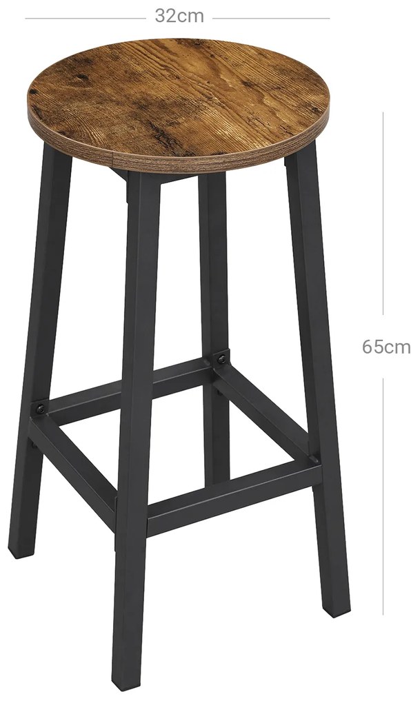 TAYLOR bárszékkészlet, rusztikus barna