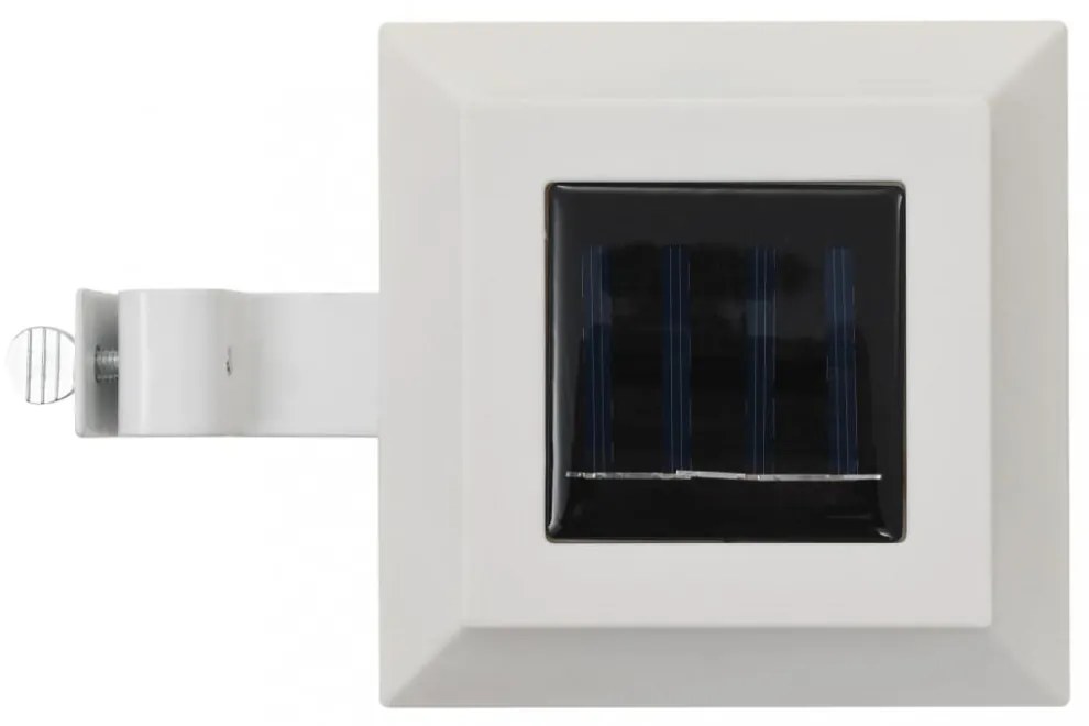 12 db fehér négyzet alakú kültéri napelemes LED lámpa 12 cm