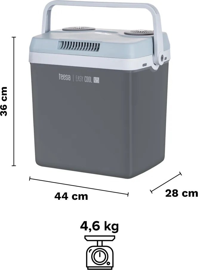 Hordozható hűtőláda fűtési funkció, eco, 25L
