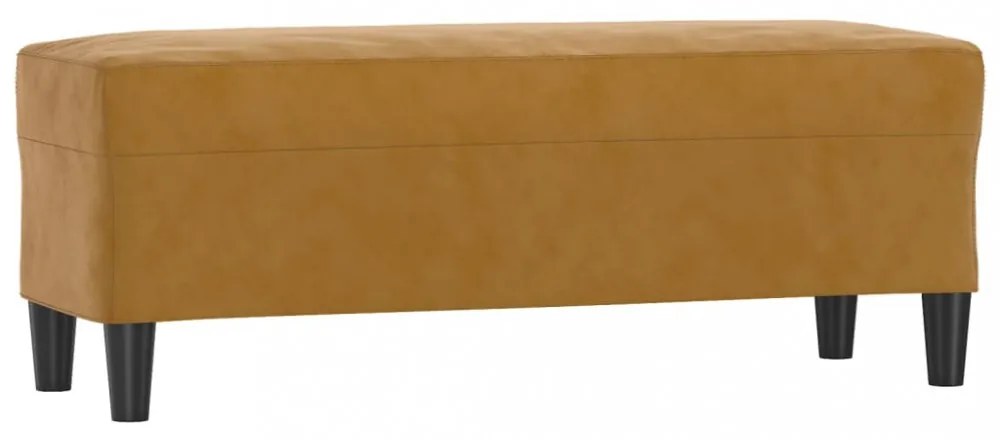 barna bársony pad 100 x 35 x 41 cm