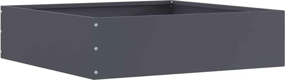 vidaXL Fűszegélyezés Antracit 50 x 50 x 13 cm Acél