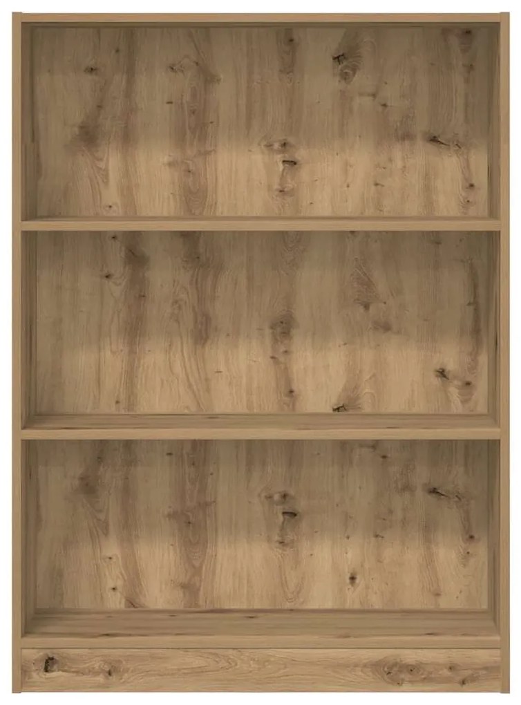 kézműves tölgy szerelt fa könyvespolc 80 x 24 x 109 cm