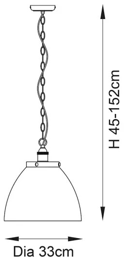 Endon 102926 - Csillár láncon HANSEN 1xE27/10W/230V réz