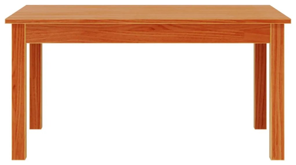 vidaXL viaszbarna tömör fenyőfa dohányzóasztal 80 x 50 x 40 cm