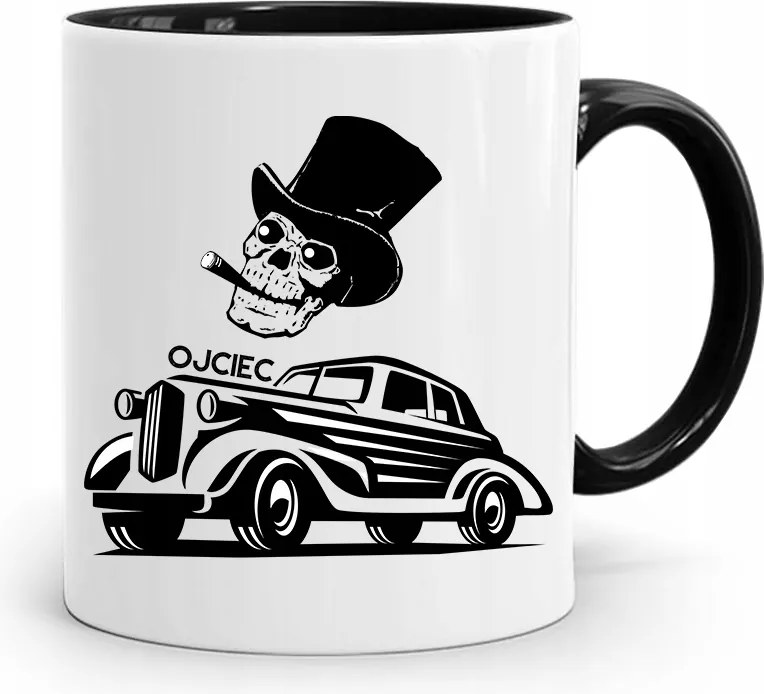 Fekete Bögre Apák Napi Ajándék Apáknak fényképes nyomtatással