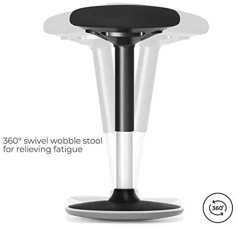 Irodai szék, ergonomikus szék, 56-81 cm magasságban állítható, fekete