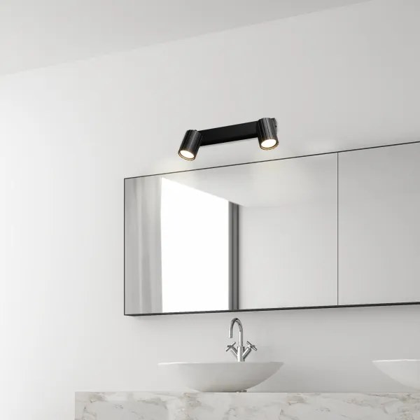 Brilagi - CRISPINA irányítható spotlámpa 2xGU10/10W/230V fekete