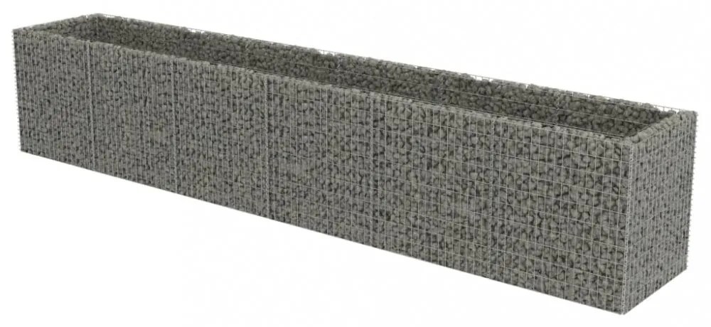 horganyzott acél gabion magaságyás 540 x 90 x 100 cm