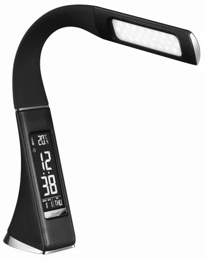 LED dimmelhető, kijelzős asztali lámpa LED/7W/5V, fekete