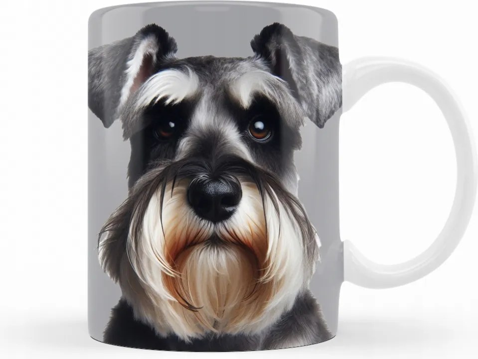 Kutyás bögre Schnauzer schnauzer kutya születésnap 330 ml porcelán csésze