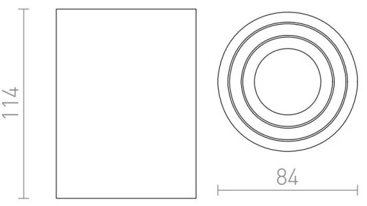RED - Design Rendl - R12044 - Spotlámpa MOMA 1xGU10/35W/230V fehér