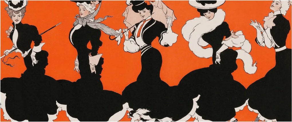 Flizelin tapéta Divatos 3D fali ragasztóval Női ruhák 250x104 Ragasztó