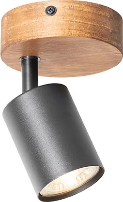 Ipari reflektor fekete fával, dönthető - Jeana