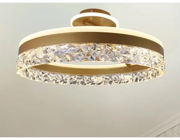 Brilagi - LED Dimmelhető felületre szerelhető csillár LED/86W/230V 3000-6500K arany + távirányító