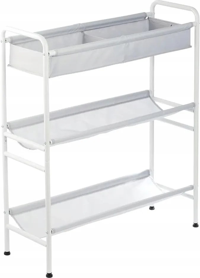 Praktikus Keskeny Könyvespolc 3 Szintes Univerzális Alkalmazás Fehér